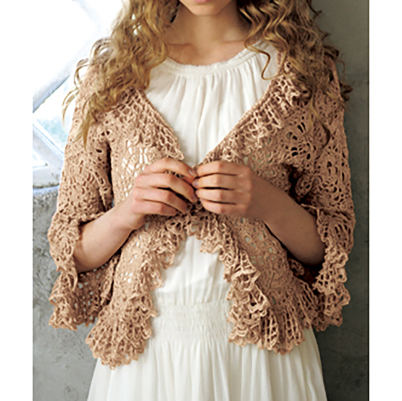 〈レシピ〉モチーフつなぎのボレロ