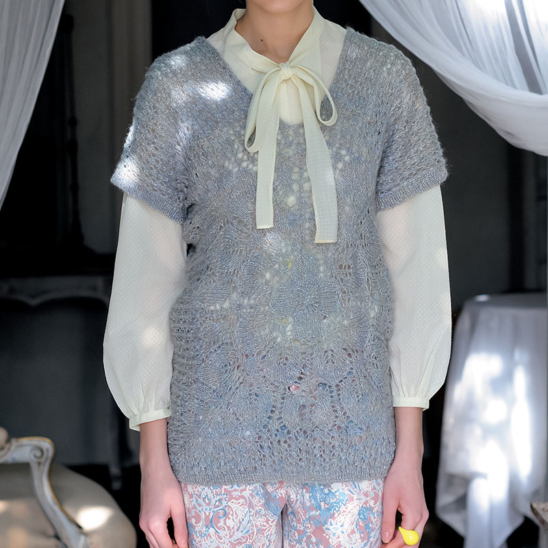 〈レシピ〉シルバーラメのベスト