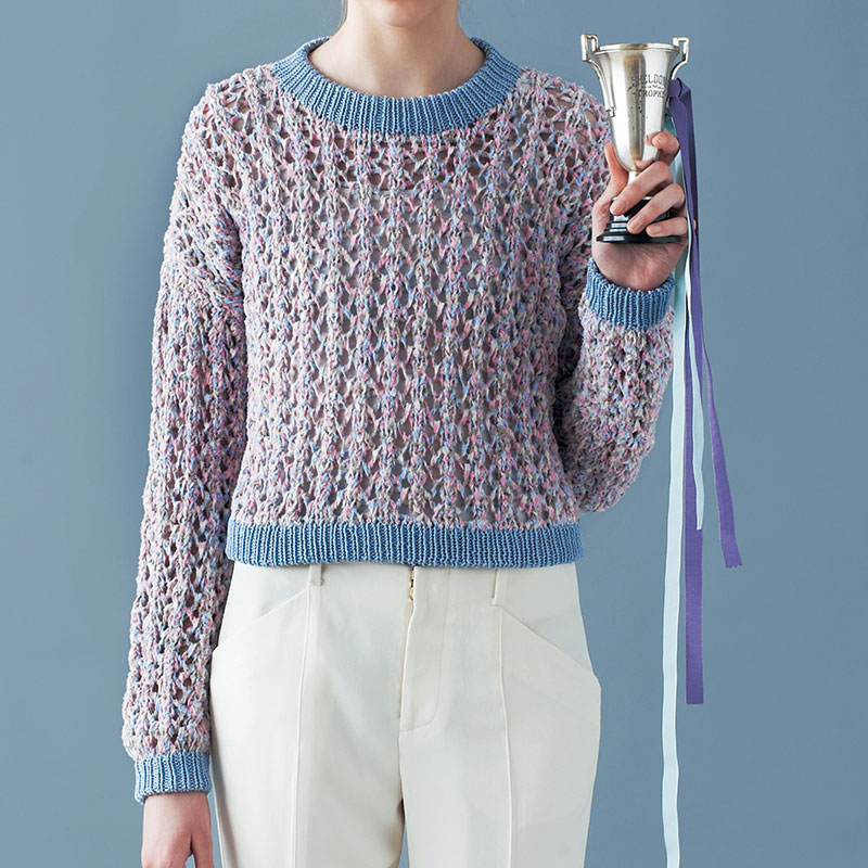 〈レシピ〉ピンクと水色のプルオーバー