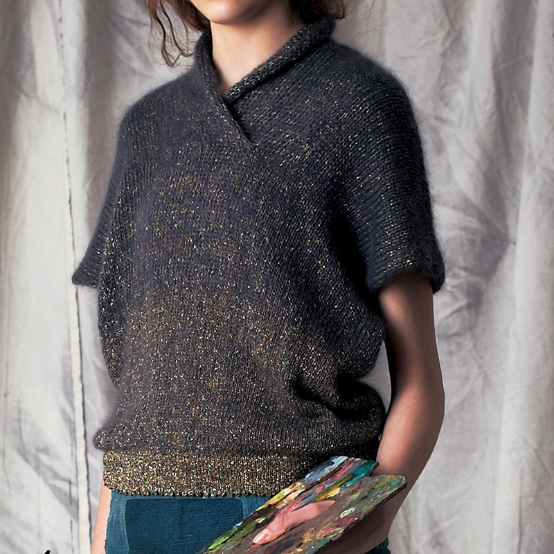〈レシピ〉ラメのグラデーションプルオーバー