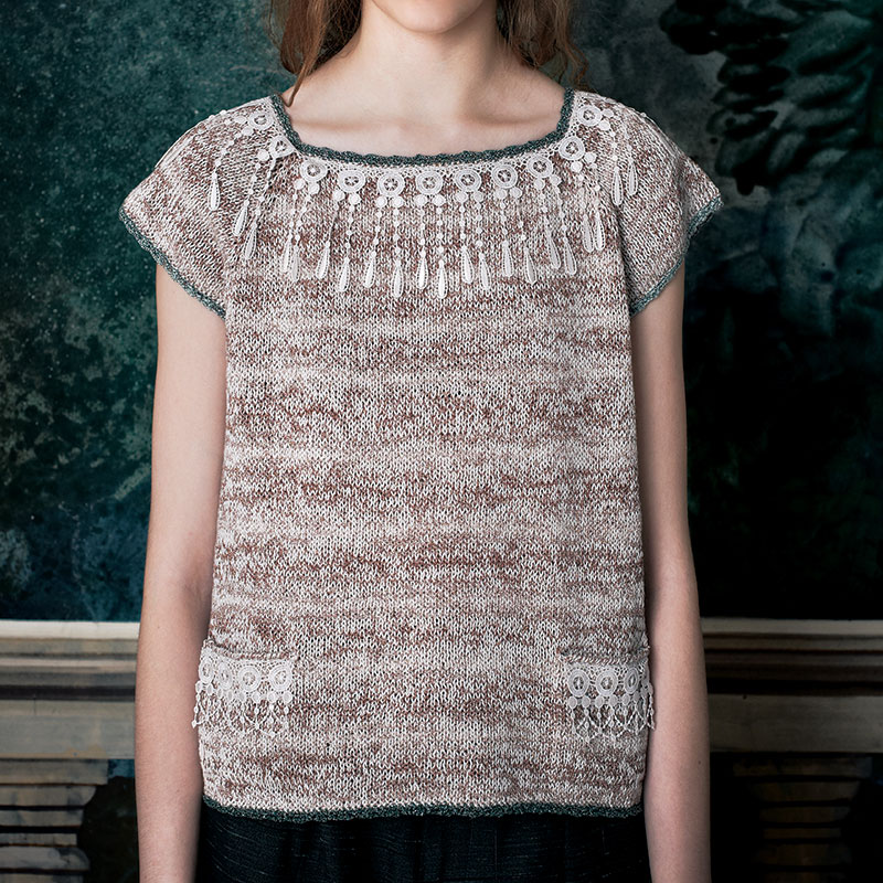 〈レシピ〉ラグランスリーブの段染めプルオーバー