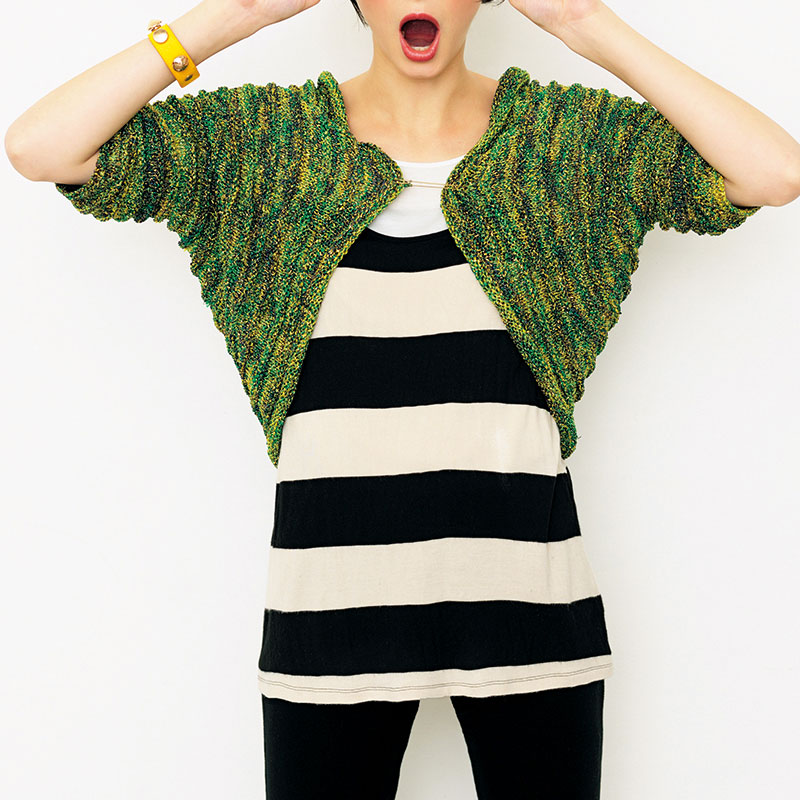 〈レシピ〉緑系段染めのマーガレット