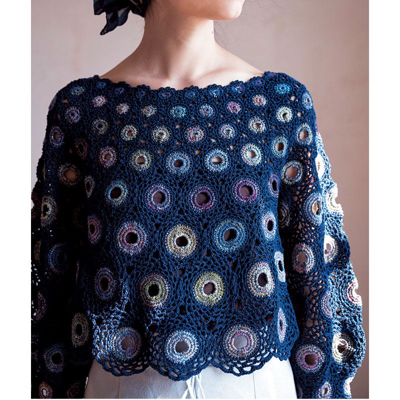 〈レシピ〉円形モチーフプルオーバー