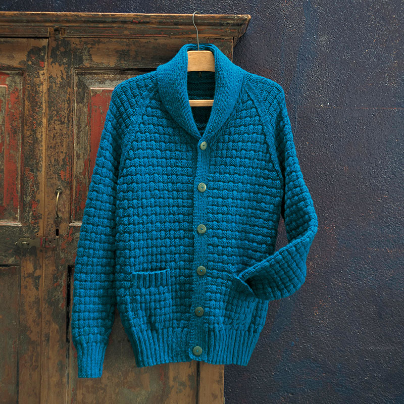 〈レシピ〉青のメンズジャケット