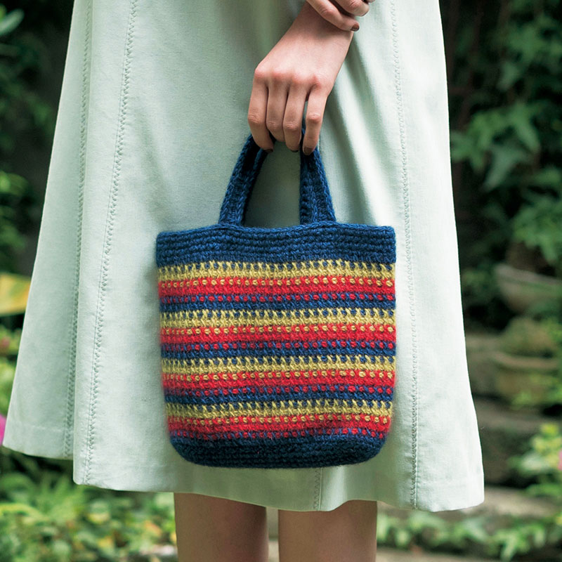 〈レシピ〉アフガン編みのバッグ