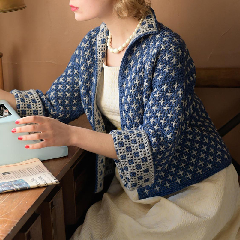 〈レシピ〉リバーシブルクロッシェのジャケット