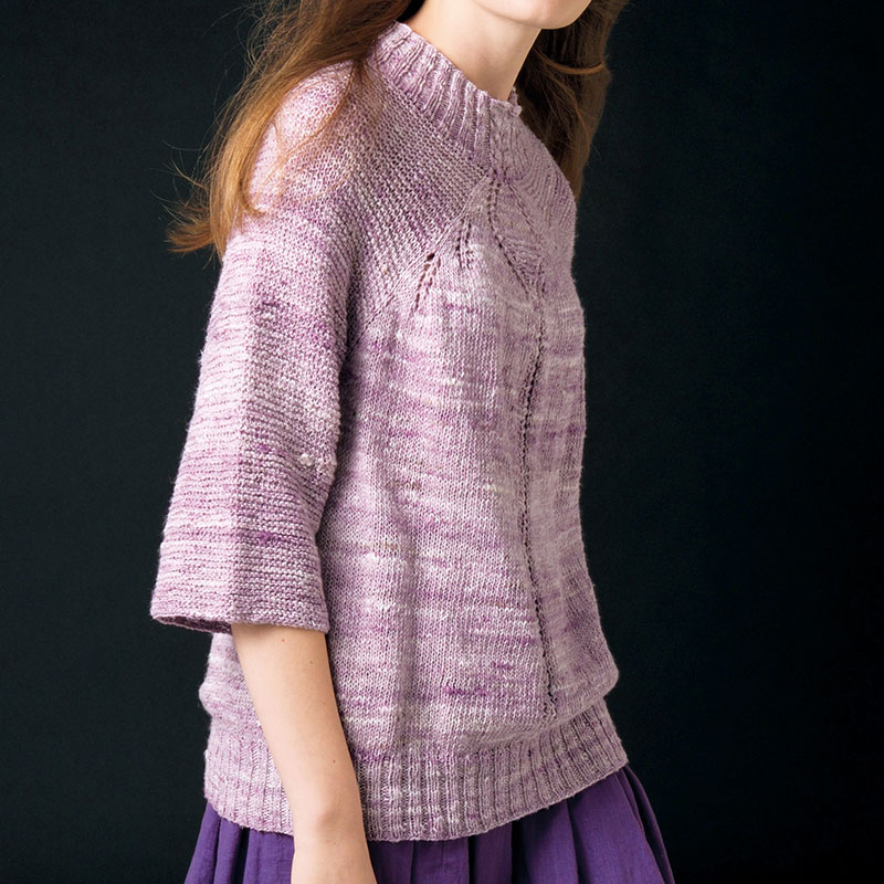 〈レシピ〉トップダウンのピンクのプルオーバー