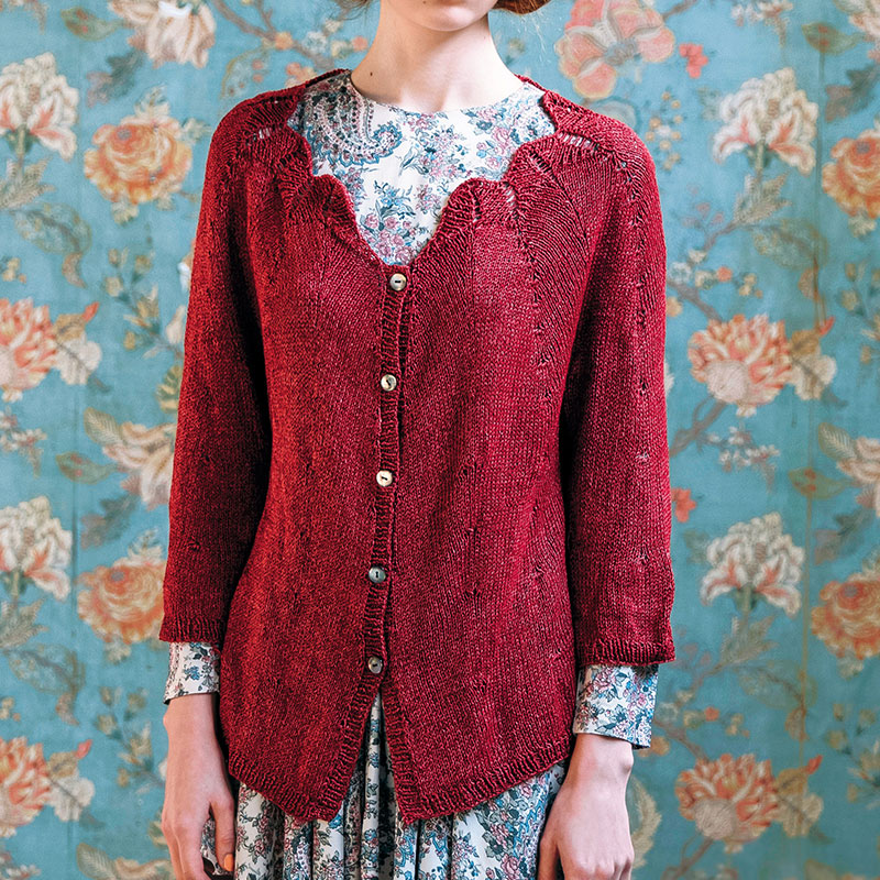 〈レシピ〉えんじのトップダウンカーディガン