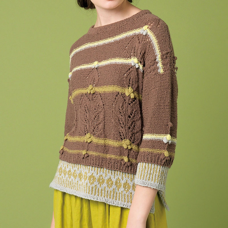 〈レシピ〉葉模様のプルオーバー