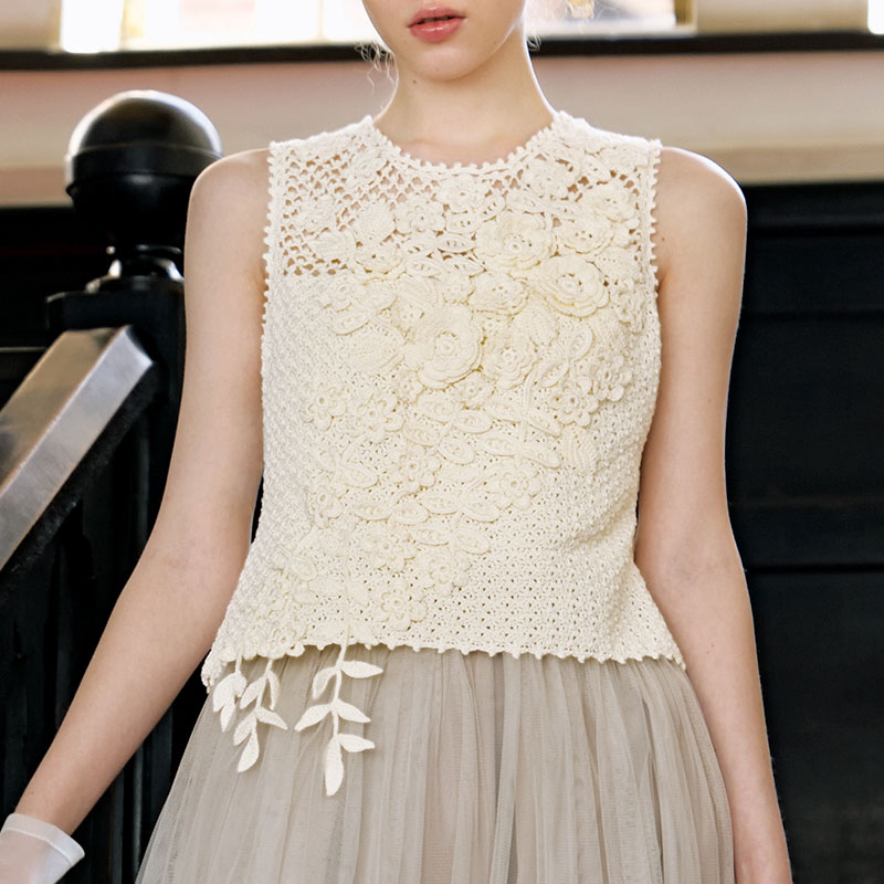 〈レシピ〉アイリッシュクロッシェのビスチェ