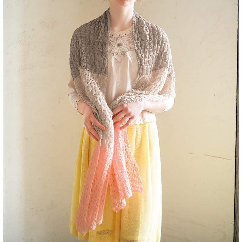 〈レシピ〉ロングショールとポーチ