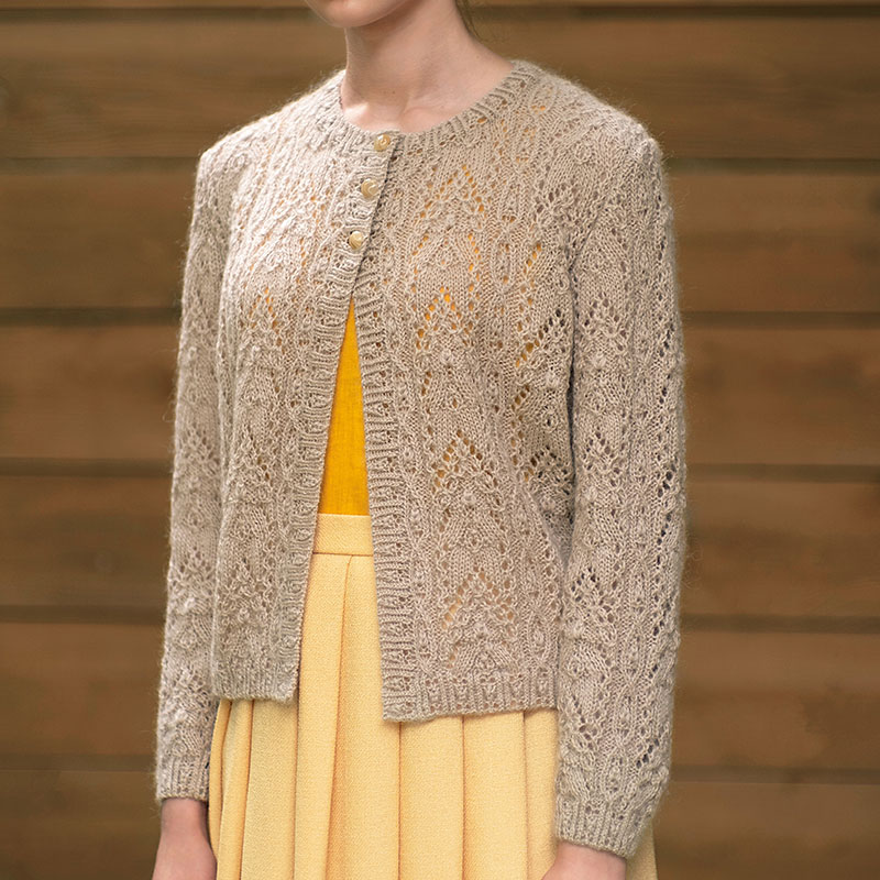 〈レシピ〉縦ラインが美しいカーディガン