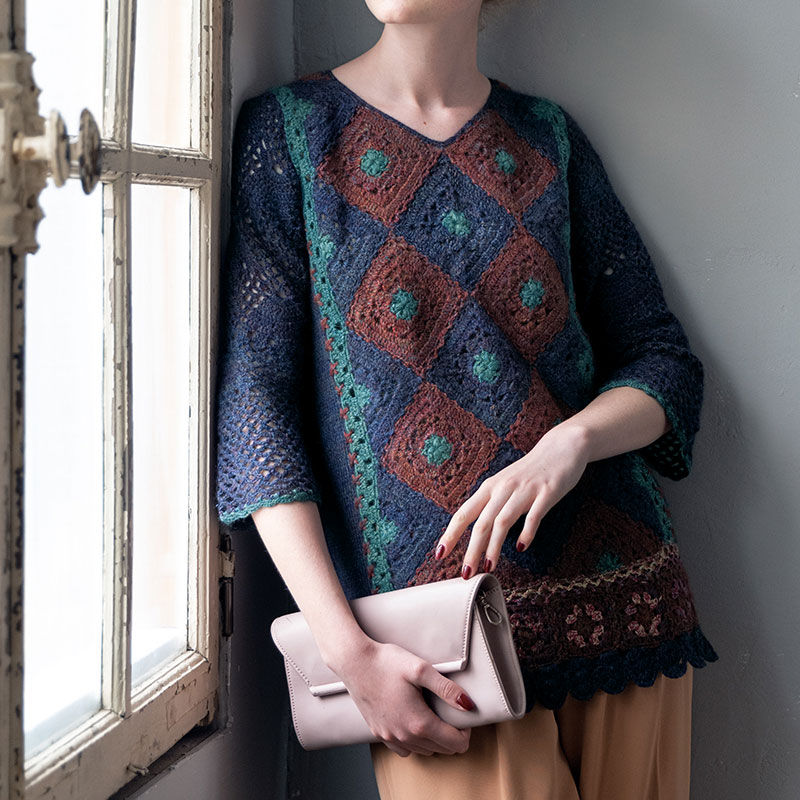 〈レシピ〉モチーフつなぎのプルオーバー