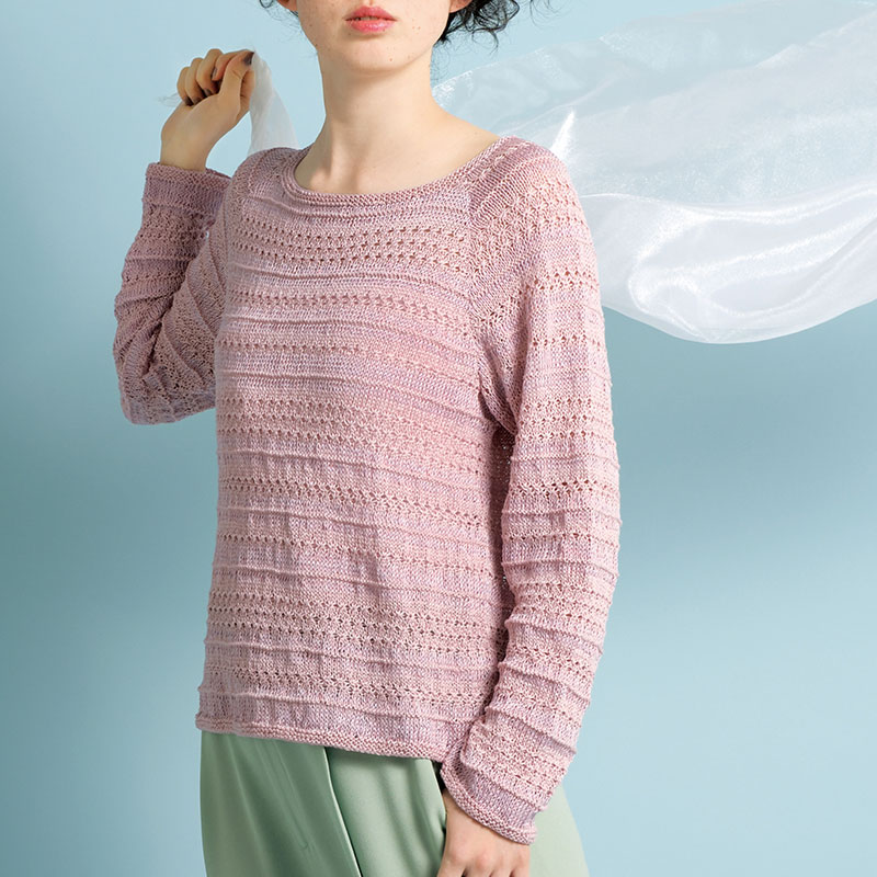 〈レシピ〉ピンクのラグランプルオーバー