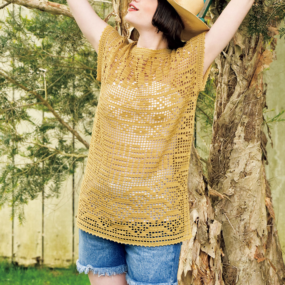 〈レシピ〉方眼レースのフレンチチュニック