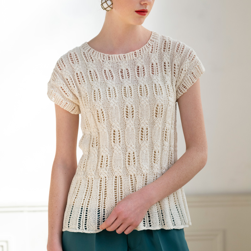 〈レシピ〉フレンチスリーブのペプラムプルオーバー