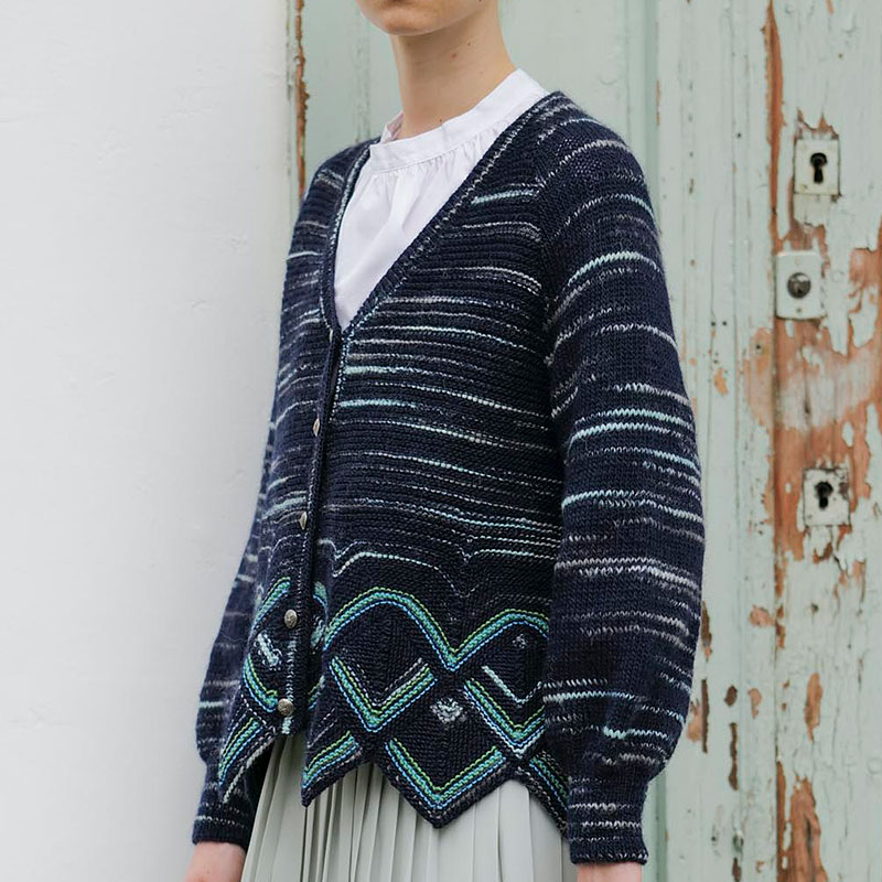 〈レシピ〉ドミノ編みのカーディガン