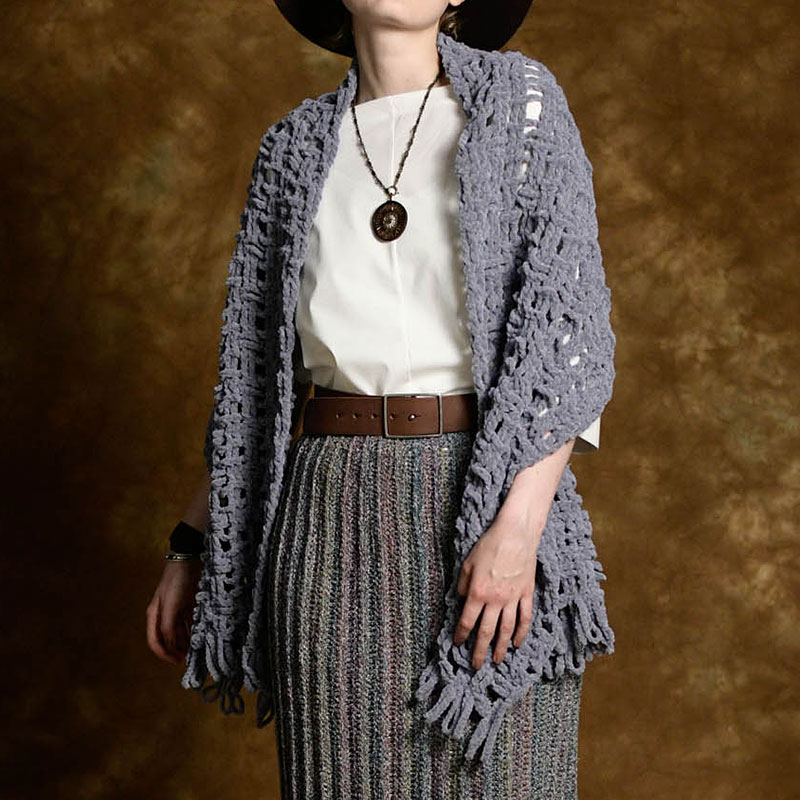 〈レシピ〉グレーのショール