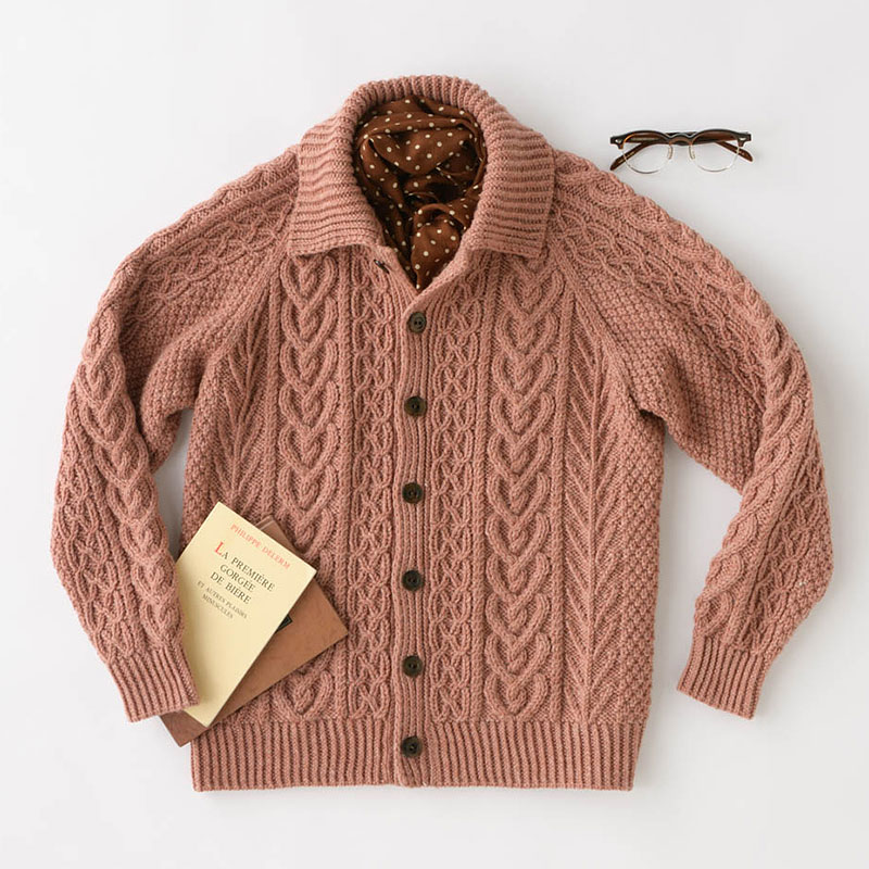 〈レシピ〉メンズアランジャケット