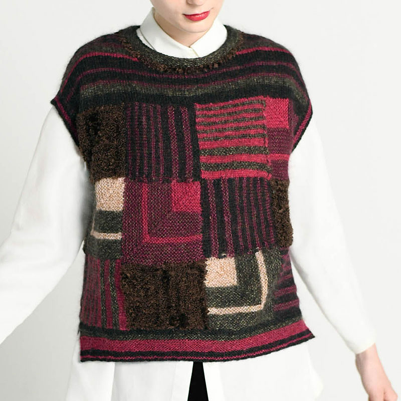 〈レシピ〉棒針モチーフのプルオーバー