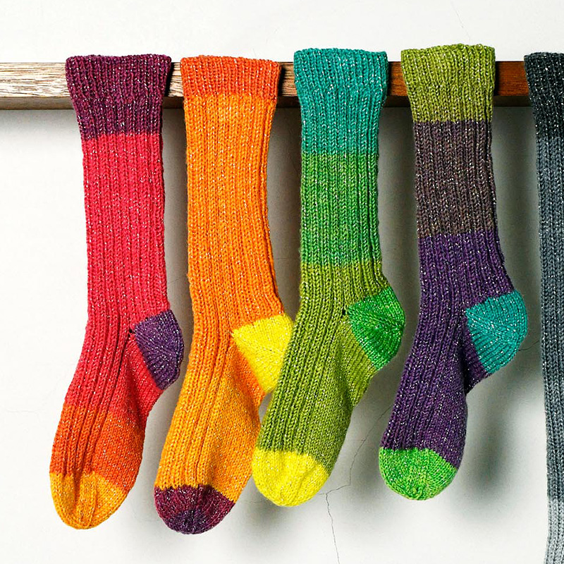 〈レシピ〉2目ゴム編みのソックス