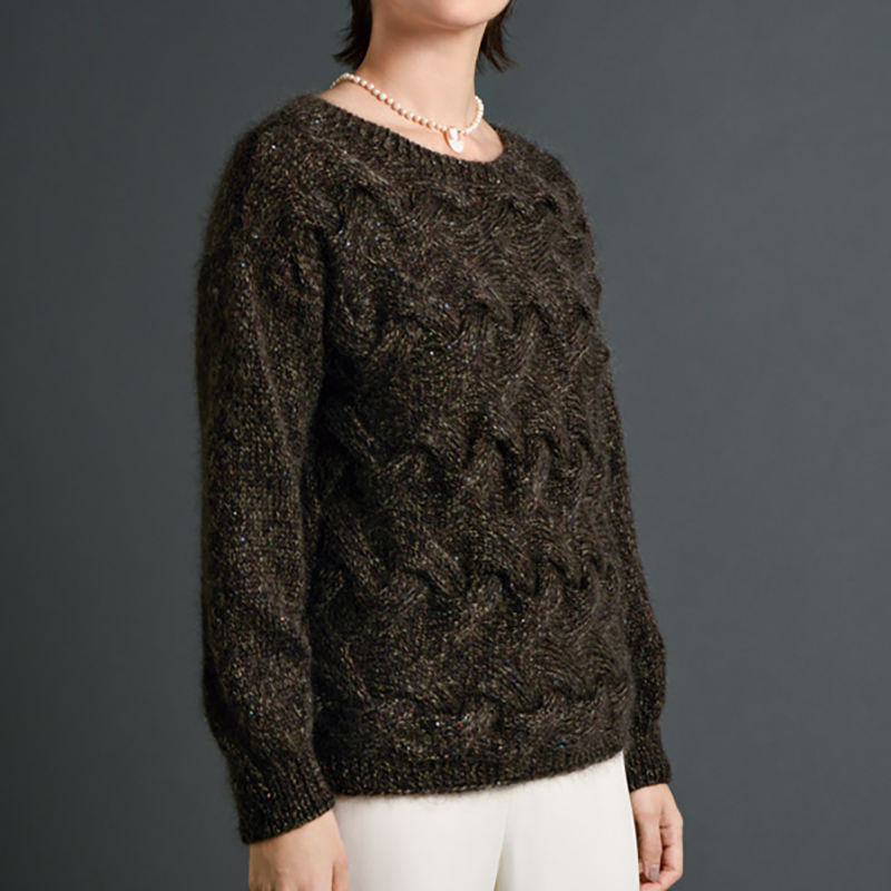 〈レシピ〉交差模様のプルオーバー