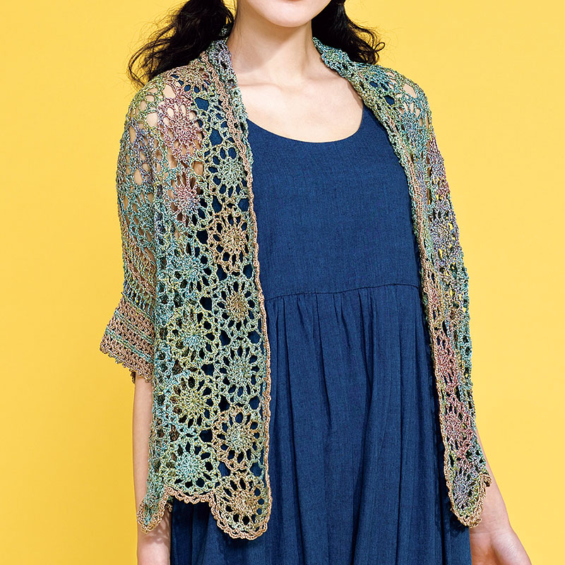 〈レシピ〉連続モチーフのカーディガン