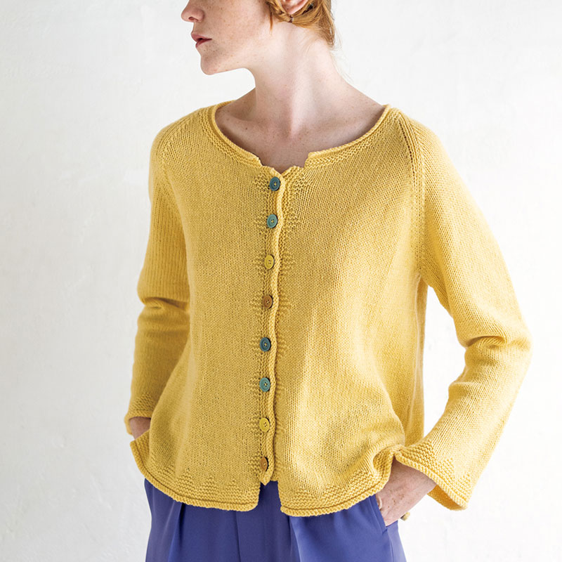 〈レシピ〉カシミヤのラグランカーディガン