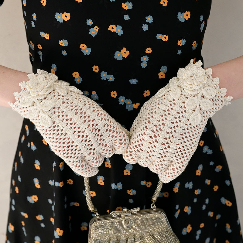 〈レシピ〉アイリッシュクロッシェの手袋