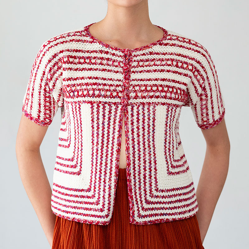 〈レシピ〉細方眼のジャケット