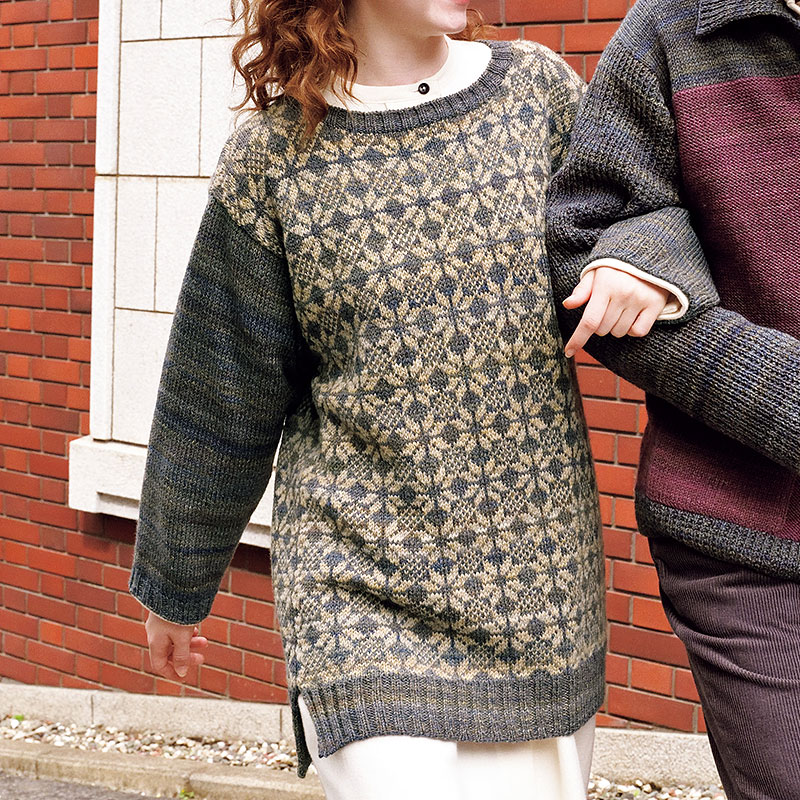 〈レシピ〉編み込み模様のプルオーバー