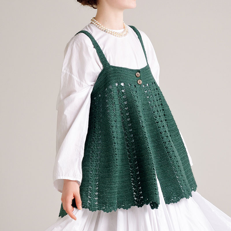 〈レシピ〉緑のキャミソール／ベージュのキャミソール