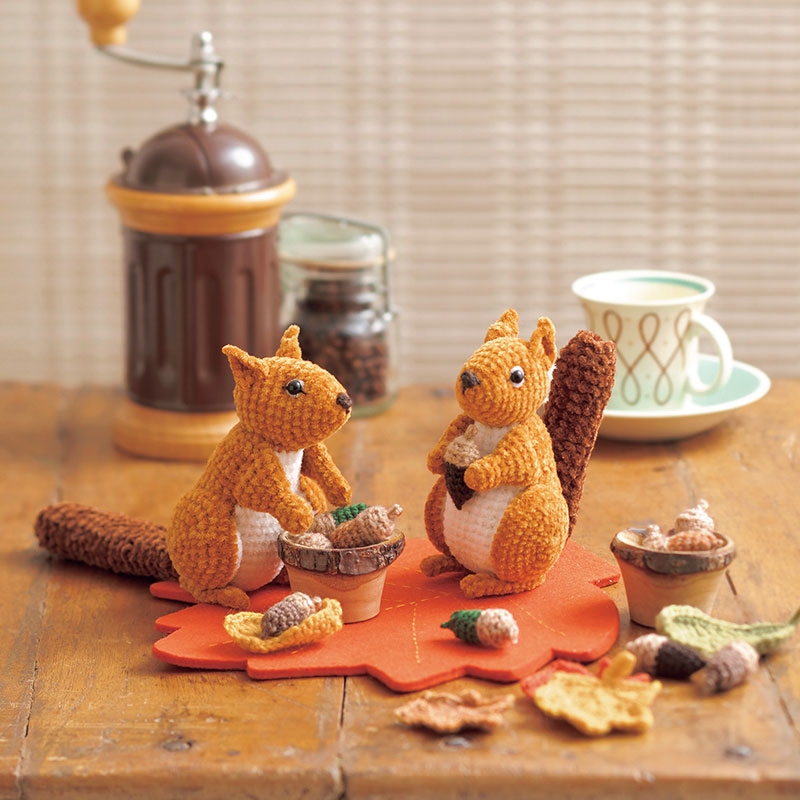 〈レシピ〉［秋の森］どんぐりとリス