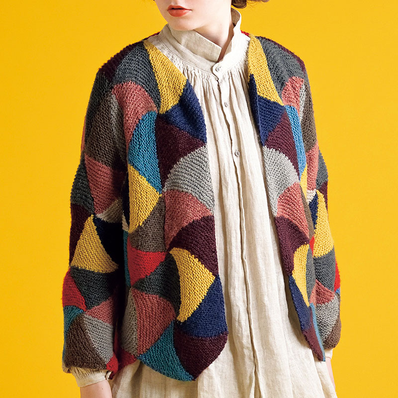 〈レシピ〉三角モチーフのジャケット