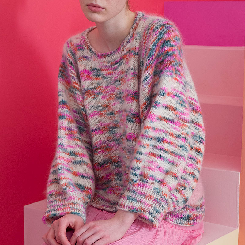 〈レシピ〉ピンクのゆったりプルオーバー