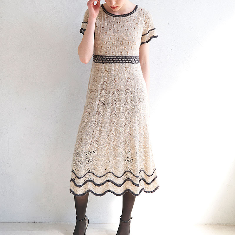〈レシピ〉棒針編みのワンピース
