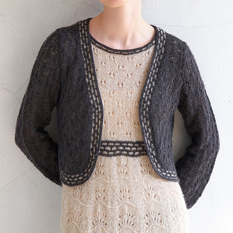 〈レシピ〉棒針編みのボレロ