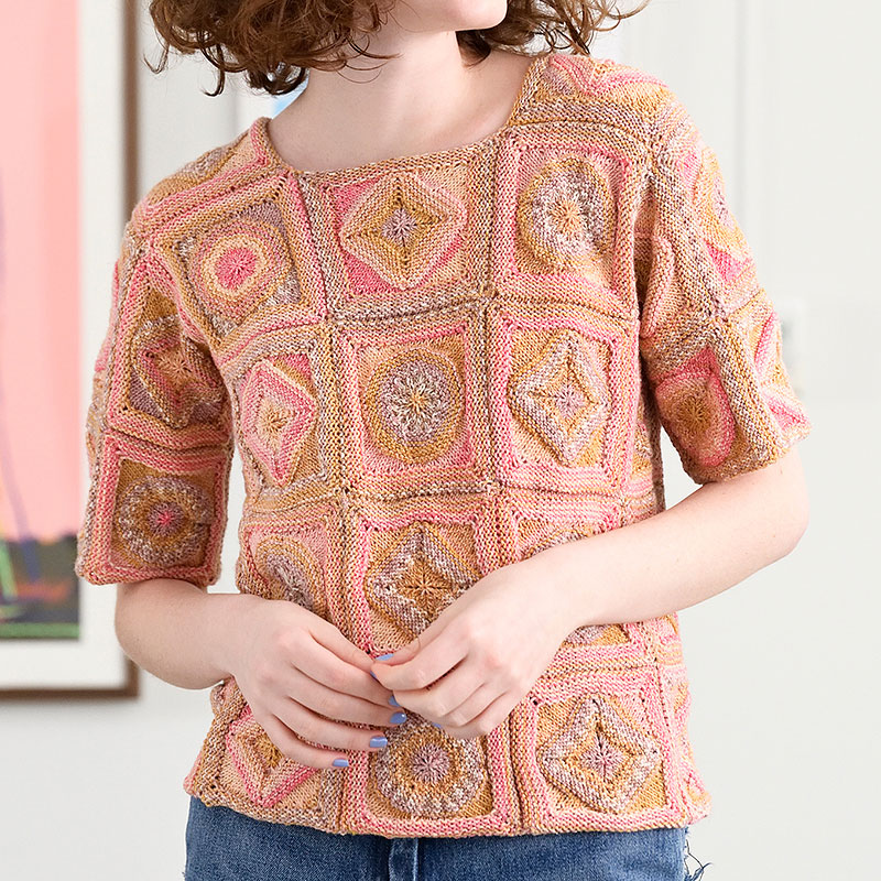 〈レシピ〉棒針モチーフのプルオーバー