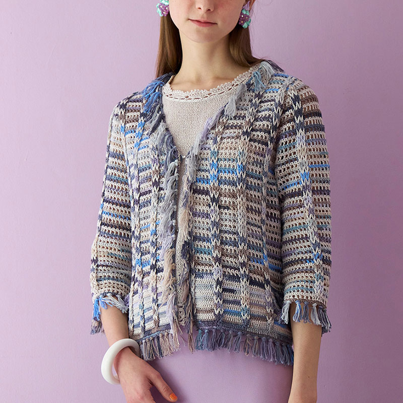 〈レシピ〉フリンジ付きジャケット