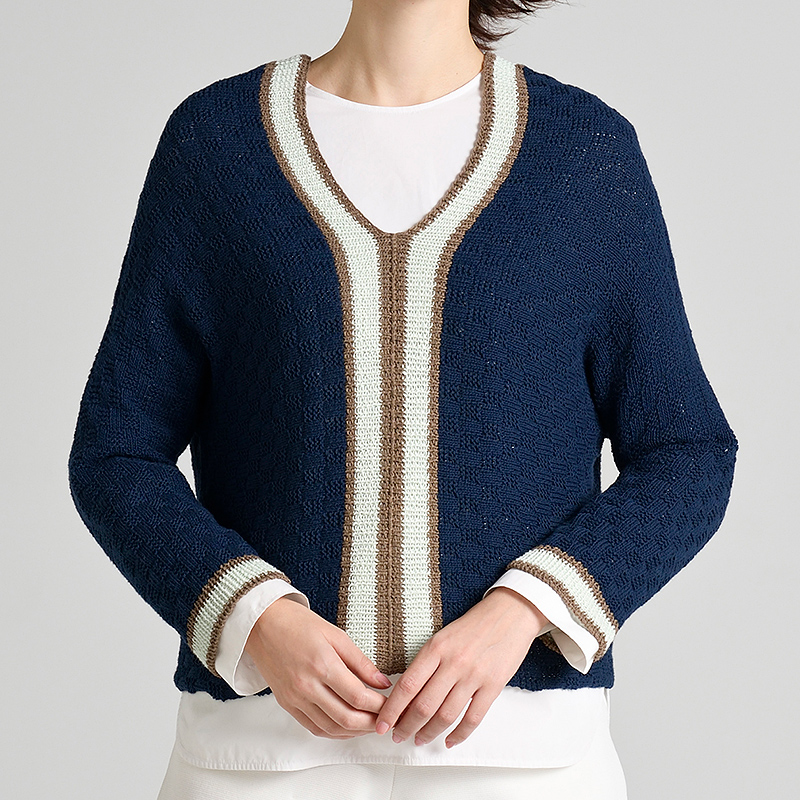 〈レシピ〉2枚仕立てのチルデン風プルオーバー　【S・M】