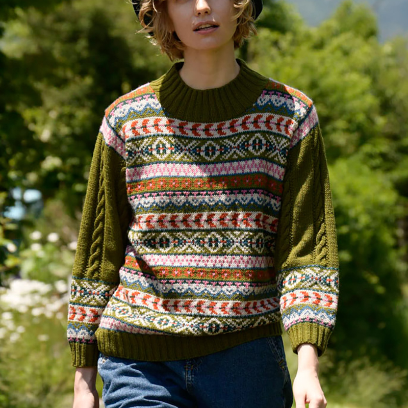 〈レシピ〉フェアアイルのハイネックプルオーバー