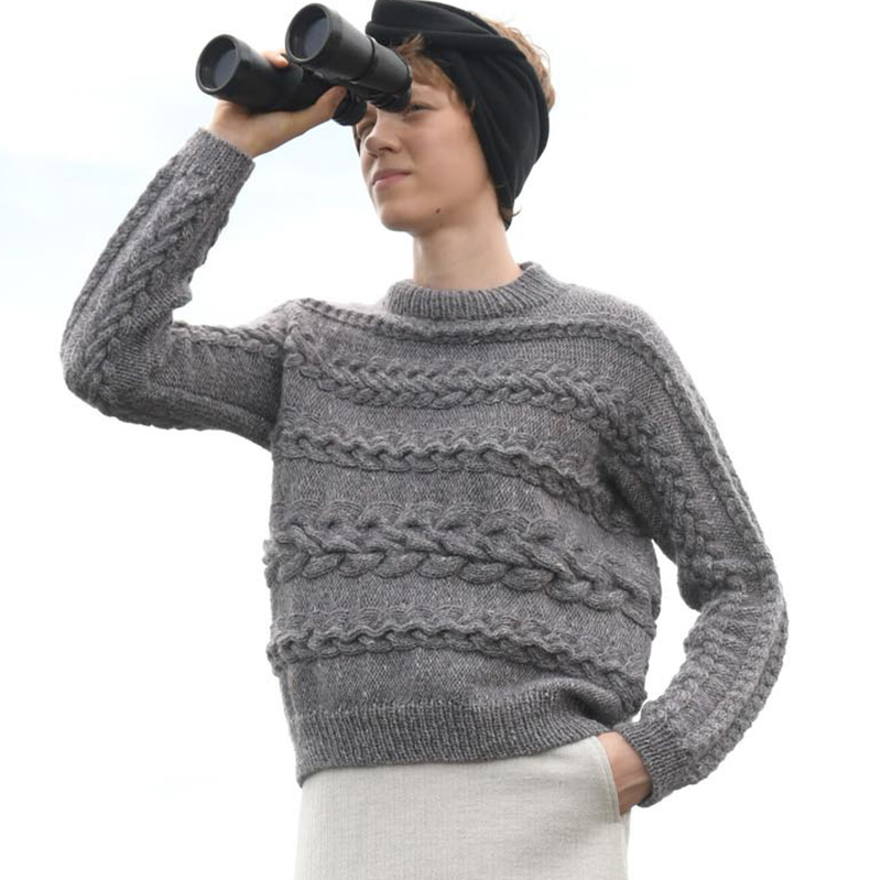 〈レシピ〉横なわ編みのプルオーバー