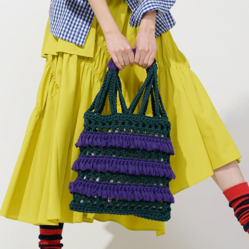 〈レシピ〉リング編みのネットバッグ