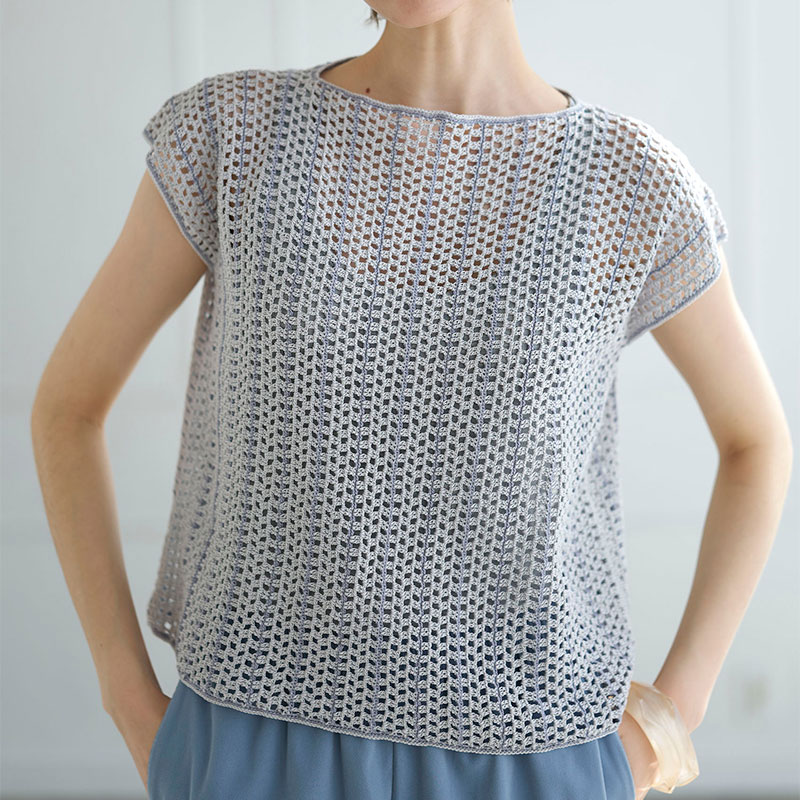 〈レシピ〉横編みのプルオーバー