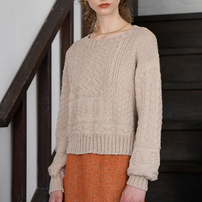 〈レシピ〉ベージュのプルオーバー