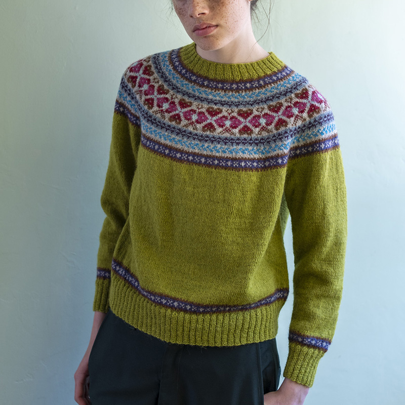 〈レシピ〉フェアアイルの丸ヨークプルオーバー