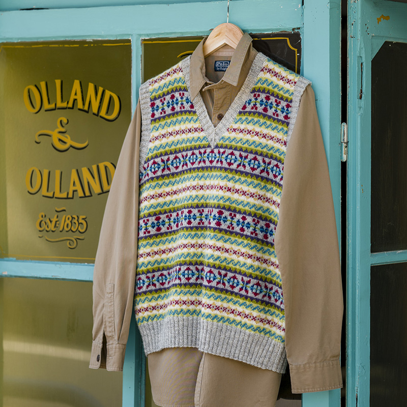 〈レシピ〉フェアアイルのメンズベスト