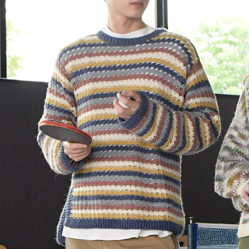 〈レシピ〉かぎ針編みのメンズプルオーバー