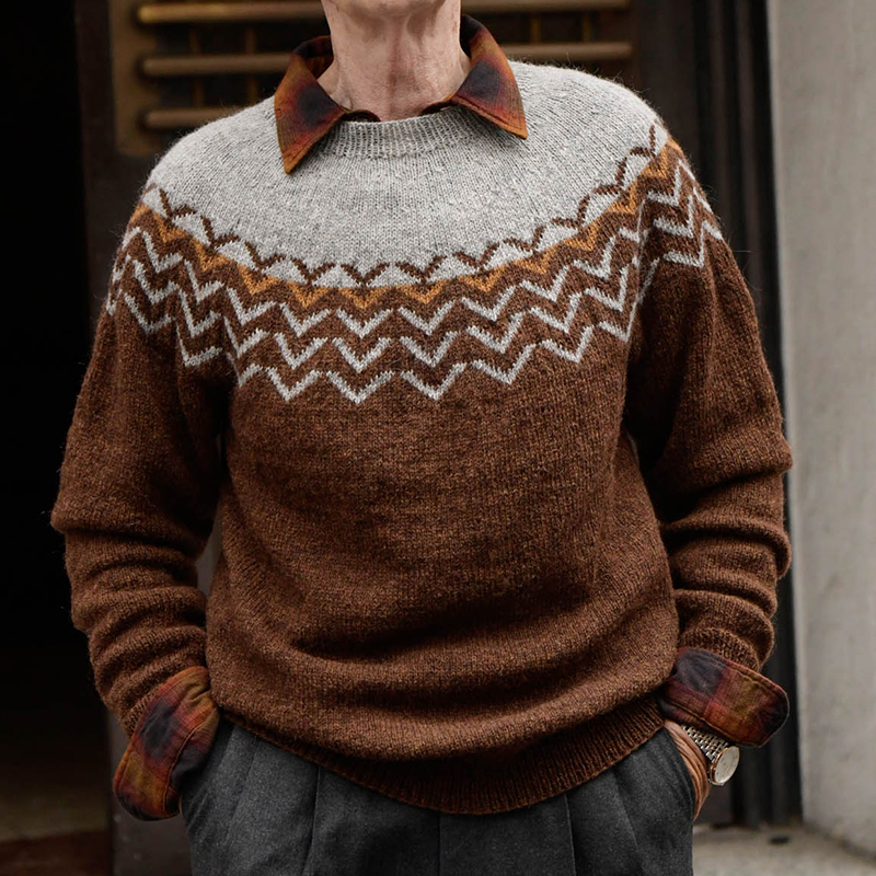 〈レシピ〉矢羽根柄丸ヨークプルオーバー