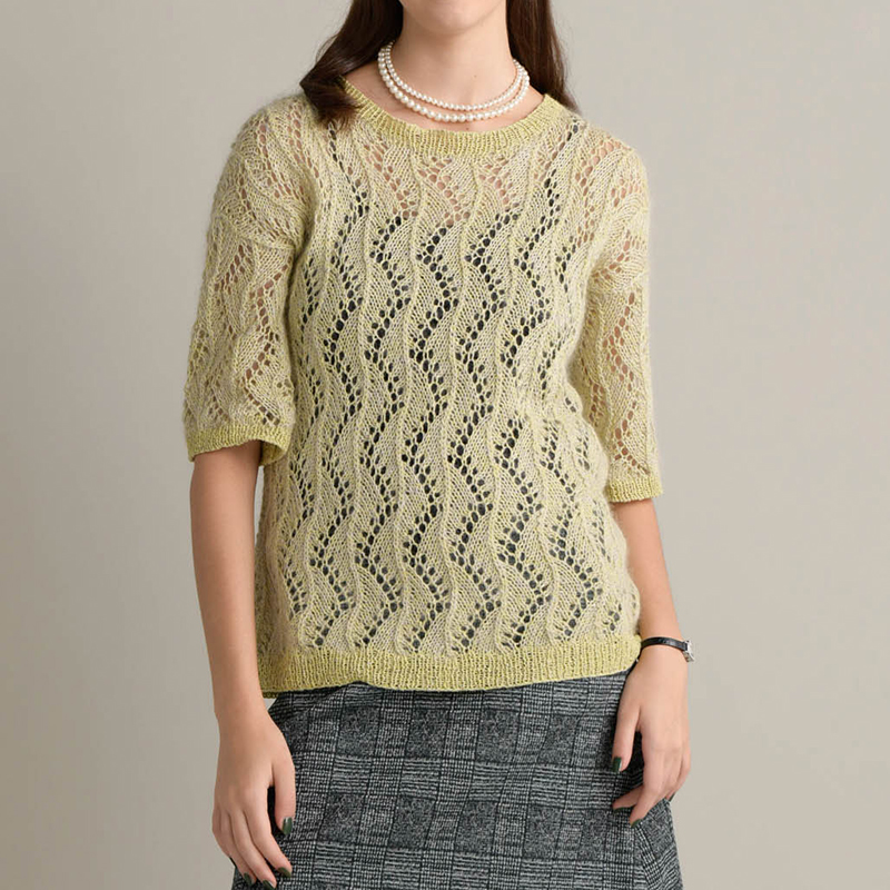 〈レシピ〉透かし模様のプルオーバー